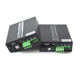 2 channel Contact closure over Fiber optic converters a set- SC Singlemode Fiber up to 20Km, Multimode 500M for Door Open and Door Close,Entry Access Control,Alarm System and More